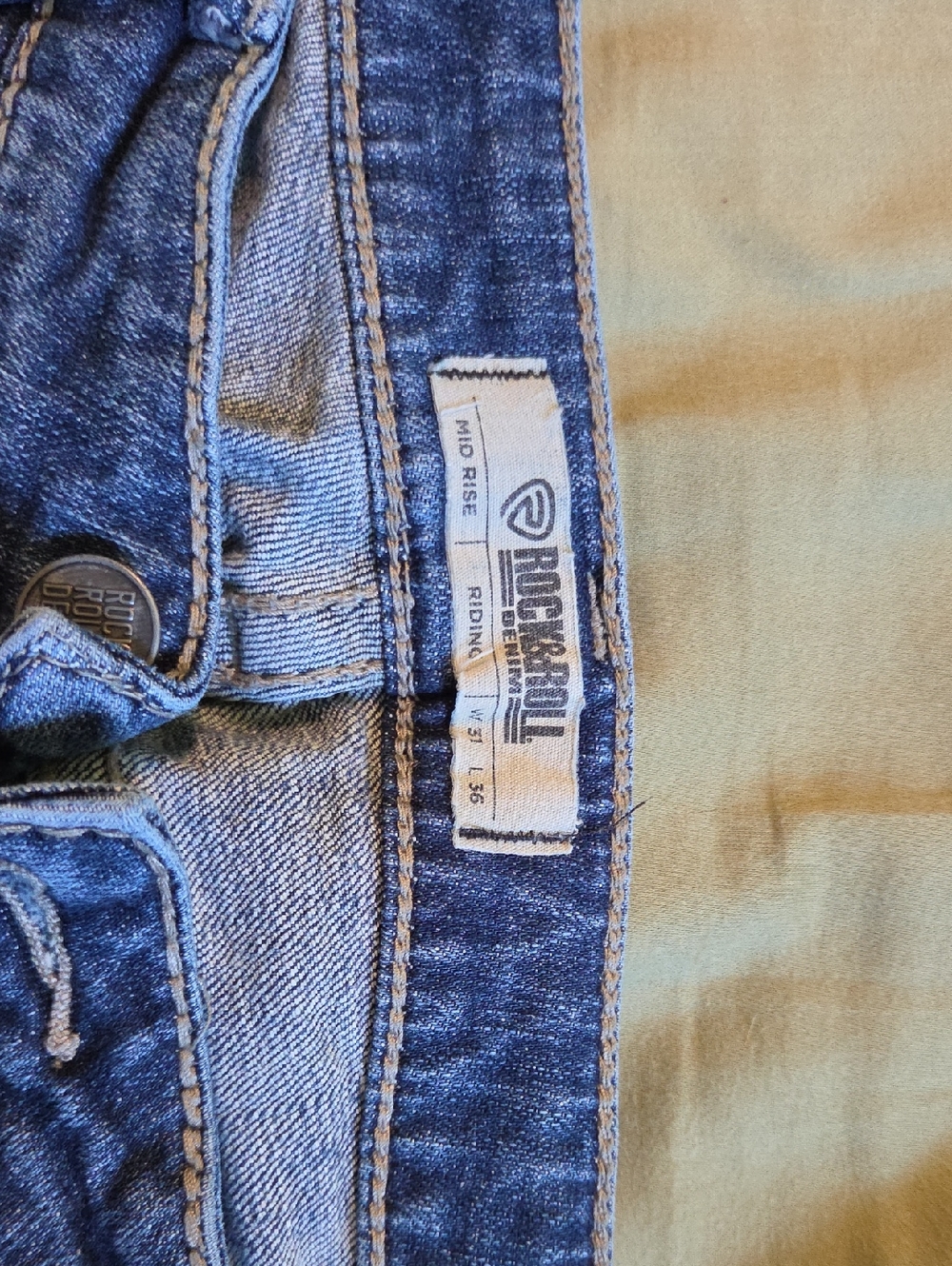 Rock & Roll Cowgirl Women's Midrise Riding Jeans 31x36